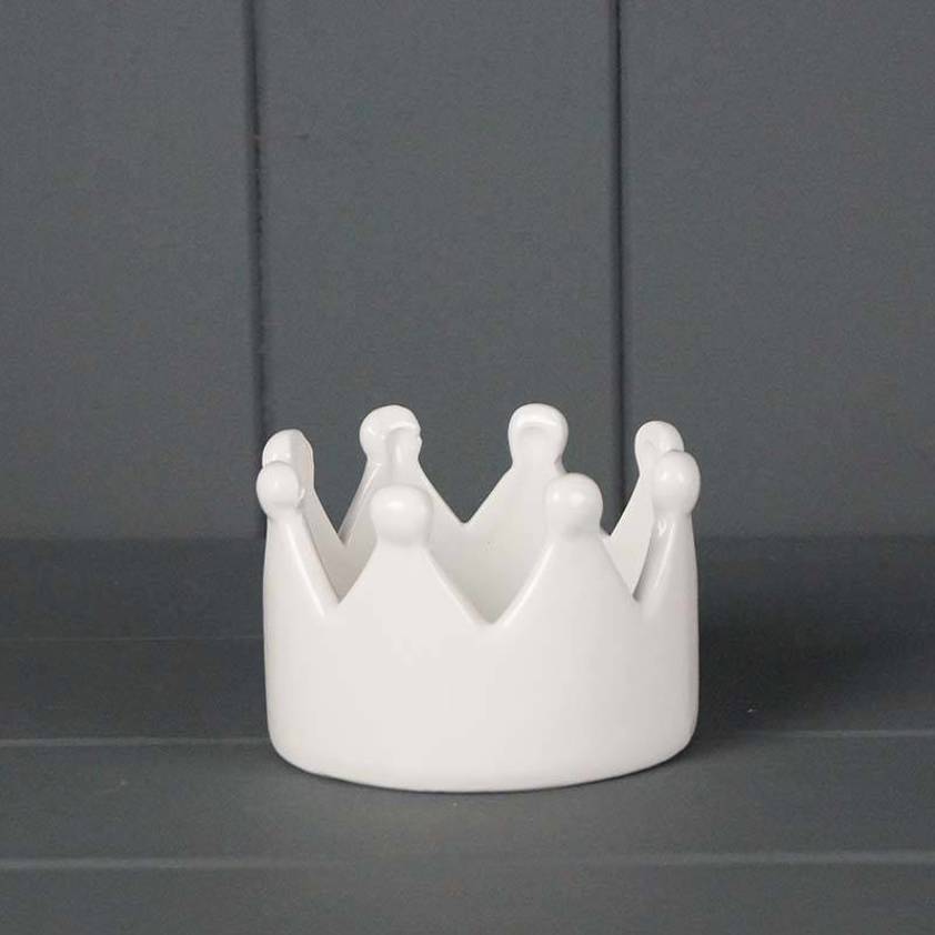 Ceramic Crown Tealight (9.5cm)
