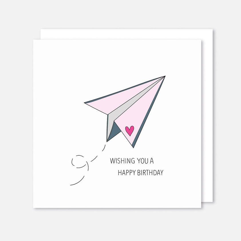 Birthday Wishes Paper Plane