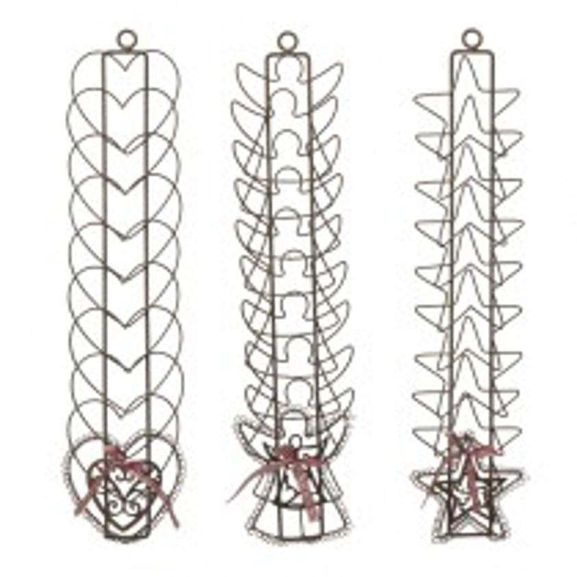 Metal Heart, Star or Angel Card Holder