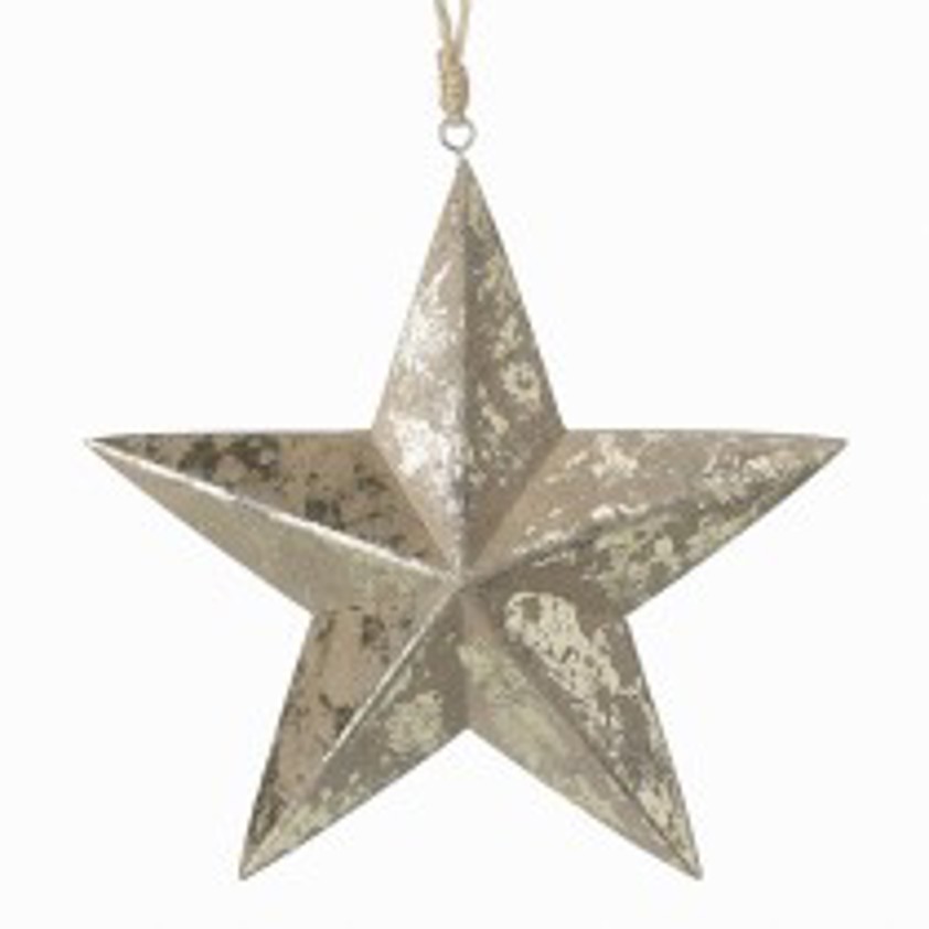 Large Hanging Mottled Gold Star