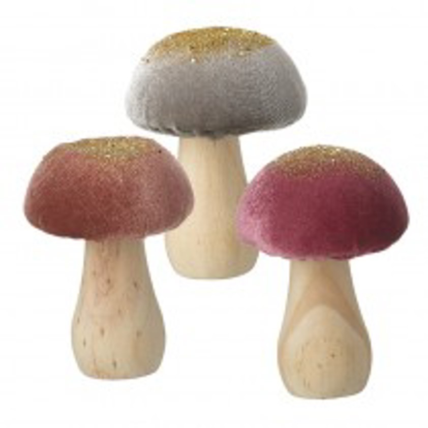 Small Velvet Topped Mushroom