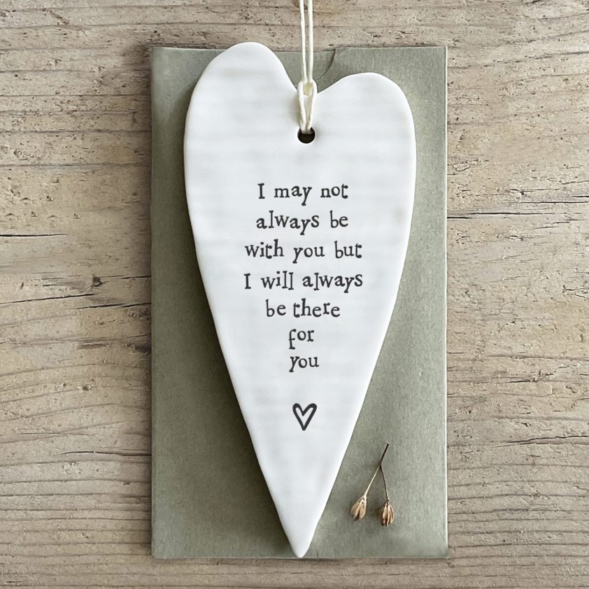 Porcelain long heart - May not always be with you