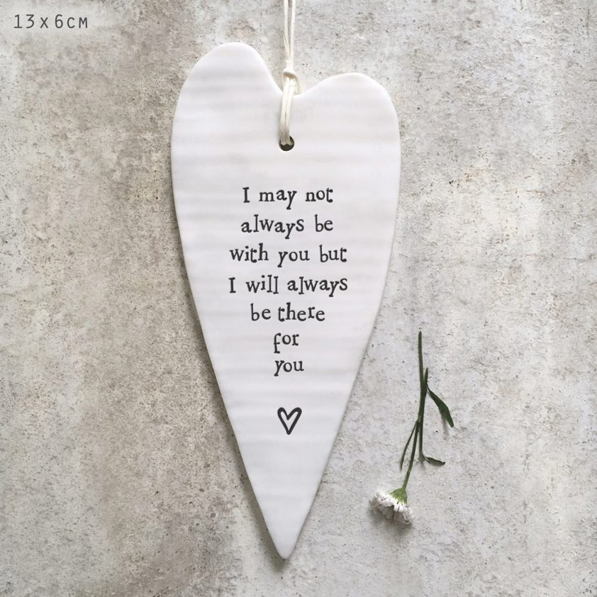 Porcelain long heart - May not always be with you