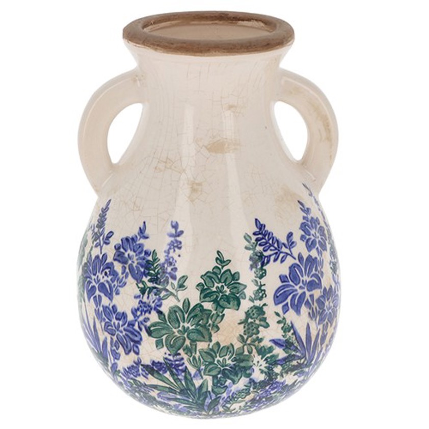 Indigo Garden Handled Vase