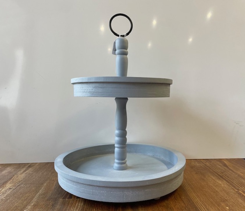 Tiered Tray Grey*