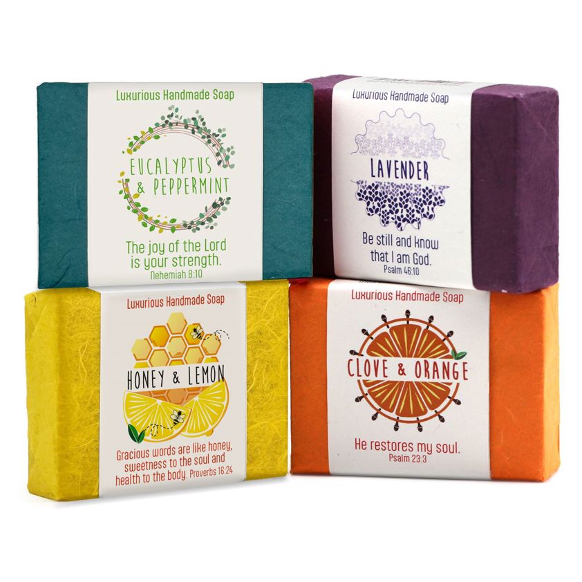 Handmade Soap with Bible Verse
