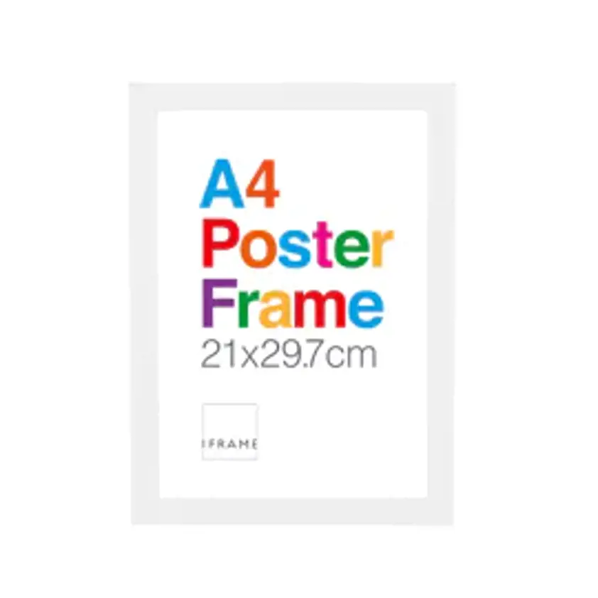 iFrame White Wooden Frame A4