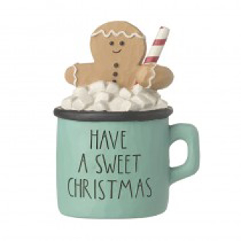 Christmas Mug W/Gingerbread Man