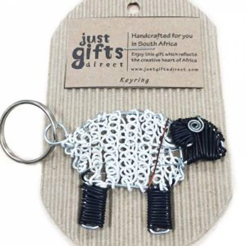 Wire Sheep Keyring