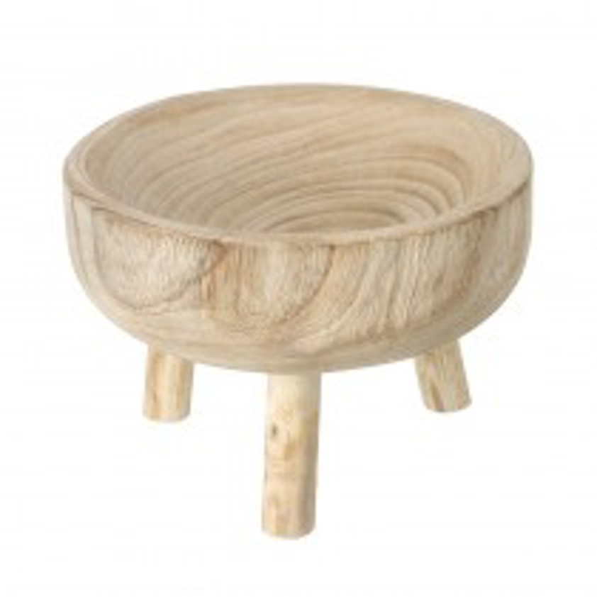 Wooden Bowl on Legs