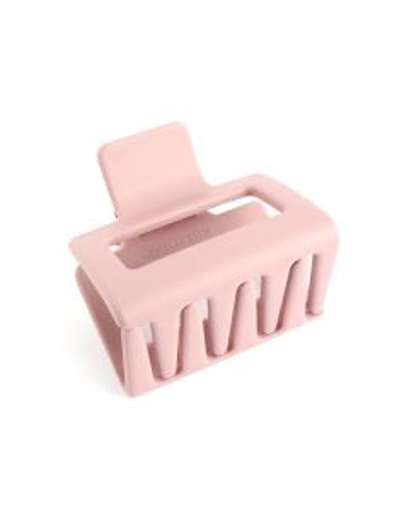 Mini Rectangle Hair Claw Clip Pink