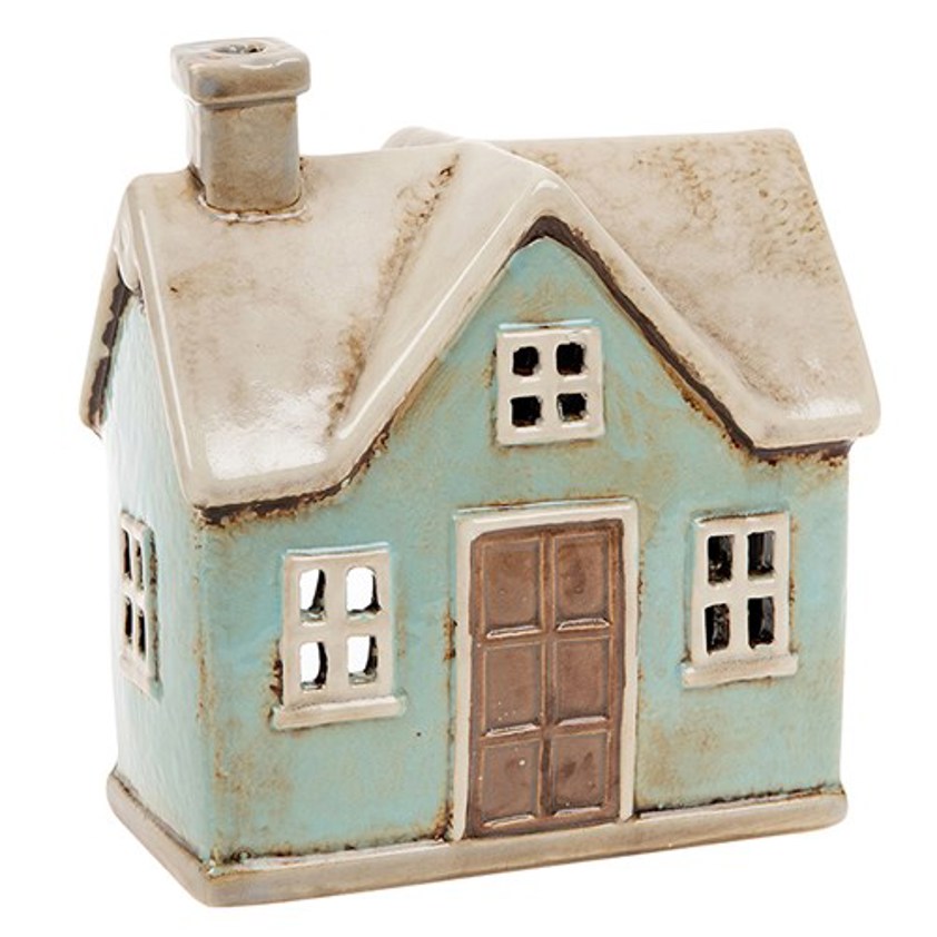 Village Pottery Traditional House Tealight