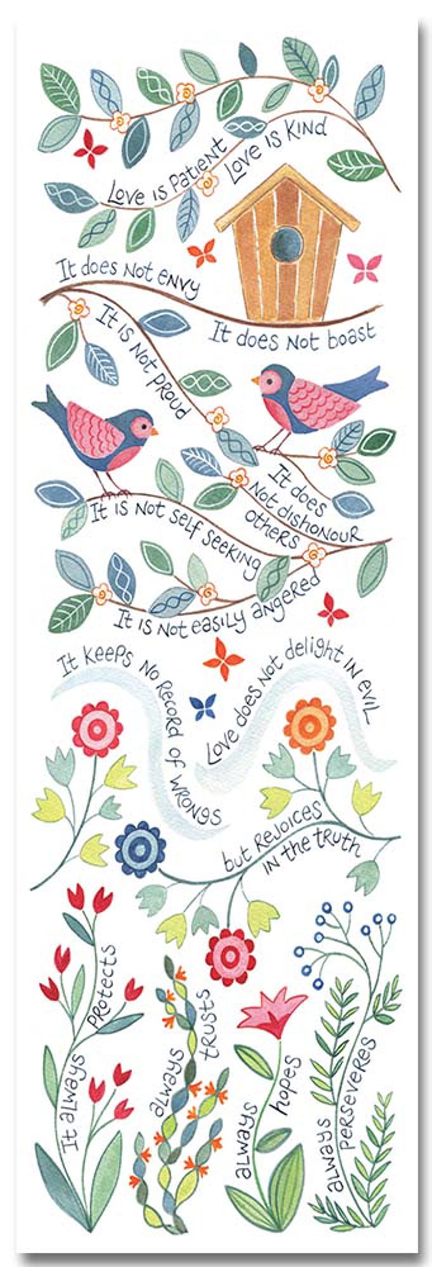 Love is patient Hannah Dunnett Bookmarks