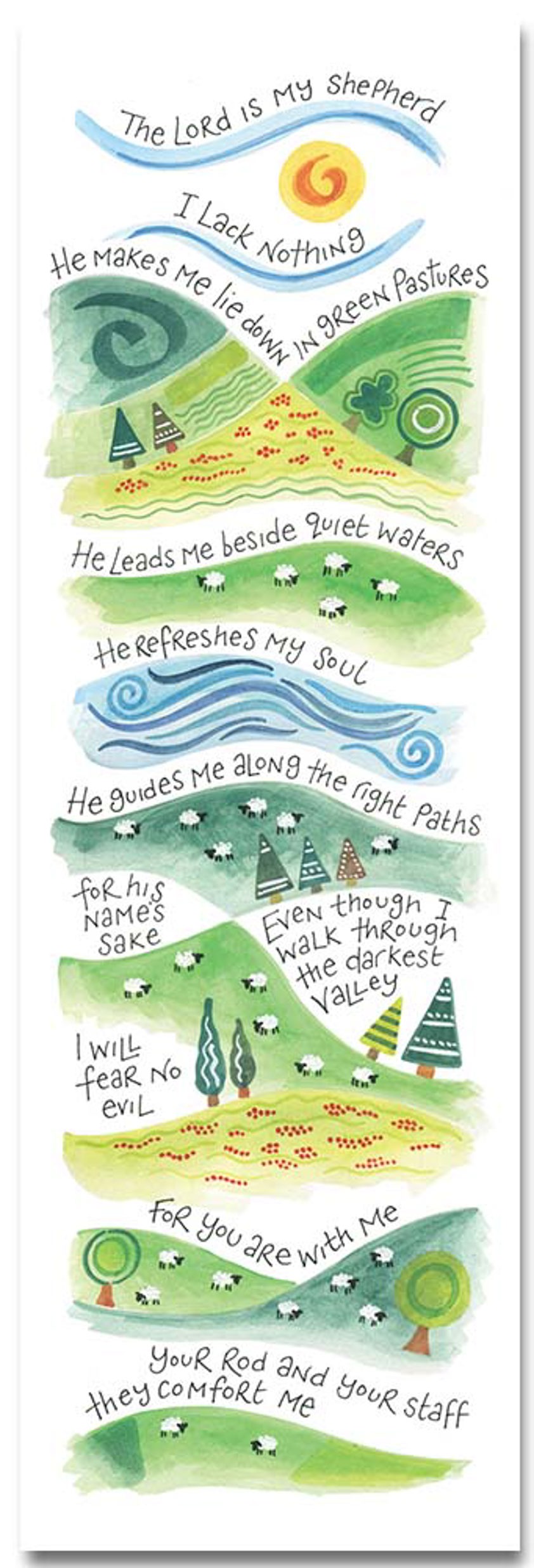 The Lord is my Shepherd Hannah Dunnett Bookmarks