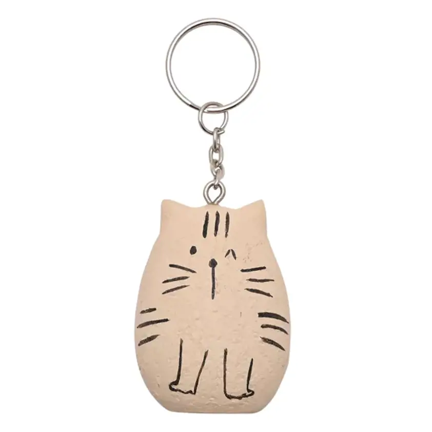 Best Of Breed Pebble Cat Keyring