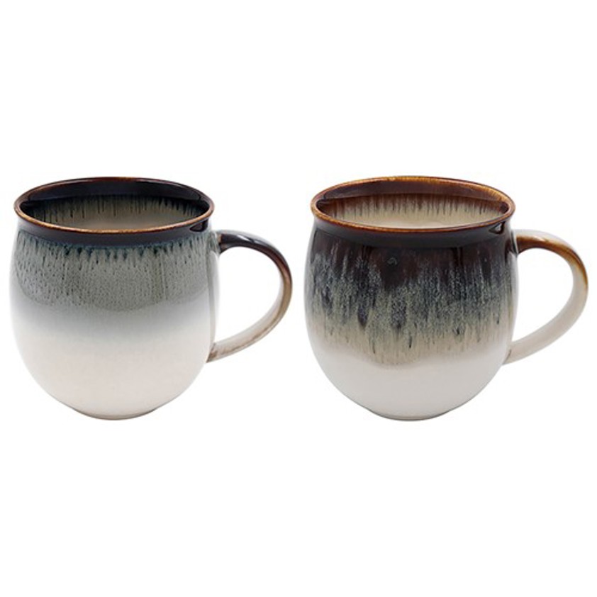 Elements Mugs Two Tone Round Light Set of 2