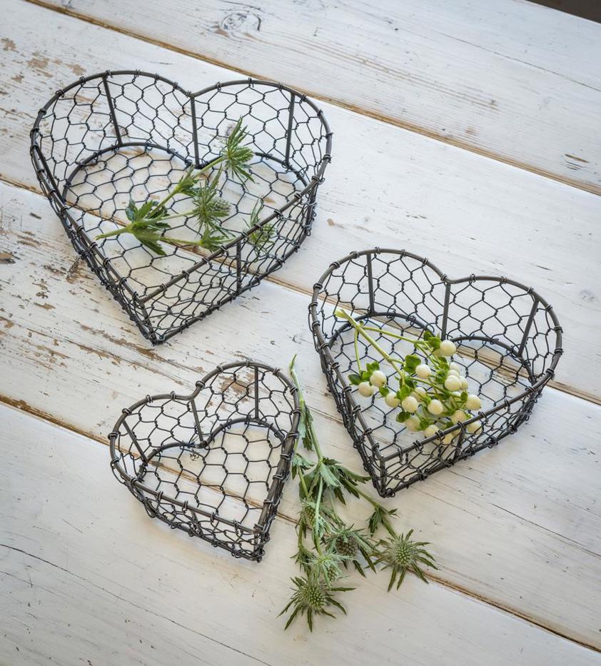 Heart Wire Baskets
