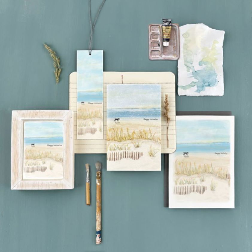 Seascape card-Happy birthday