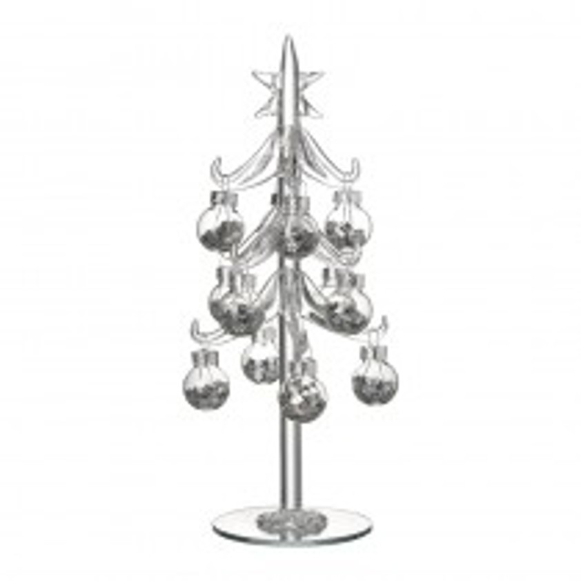 Clear Glass Bauble Tree