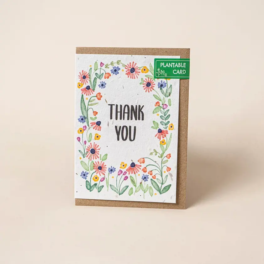 Thank You Floral Seed Card