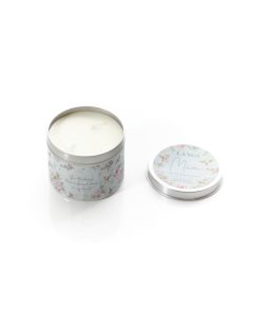 Hand Poured Soy Candle Watermelon And Tropical Blossom Fragrance Mum Tin