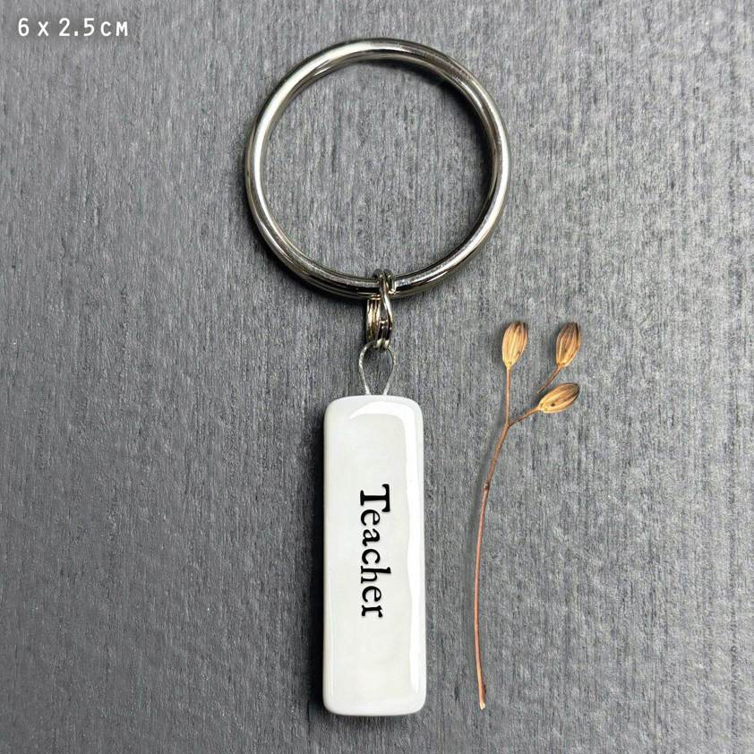 Keyring letter-Teacher