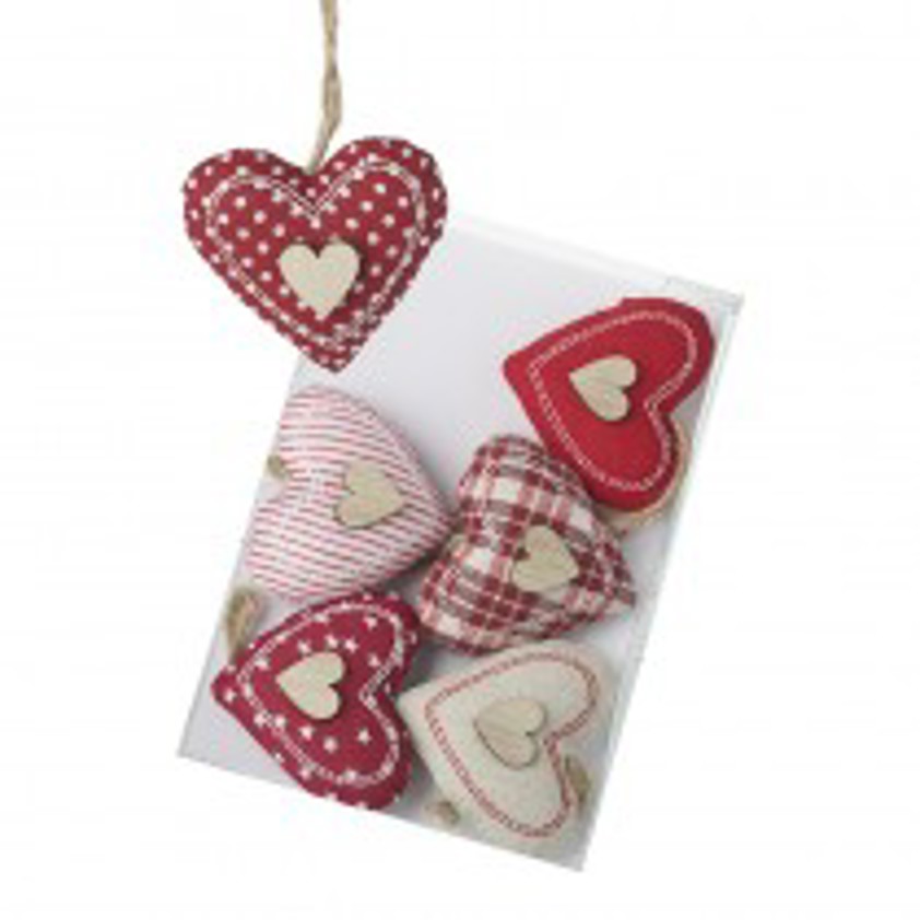 Mixed Design Red Heart - Individual or Set