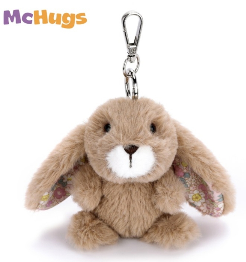 Brown Long Eared Rabbit Bag Charm