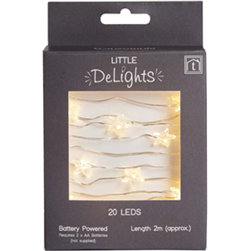 LED stars string light (20 LEDs)