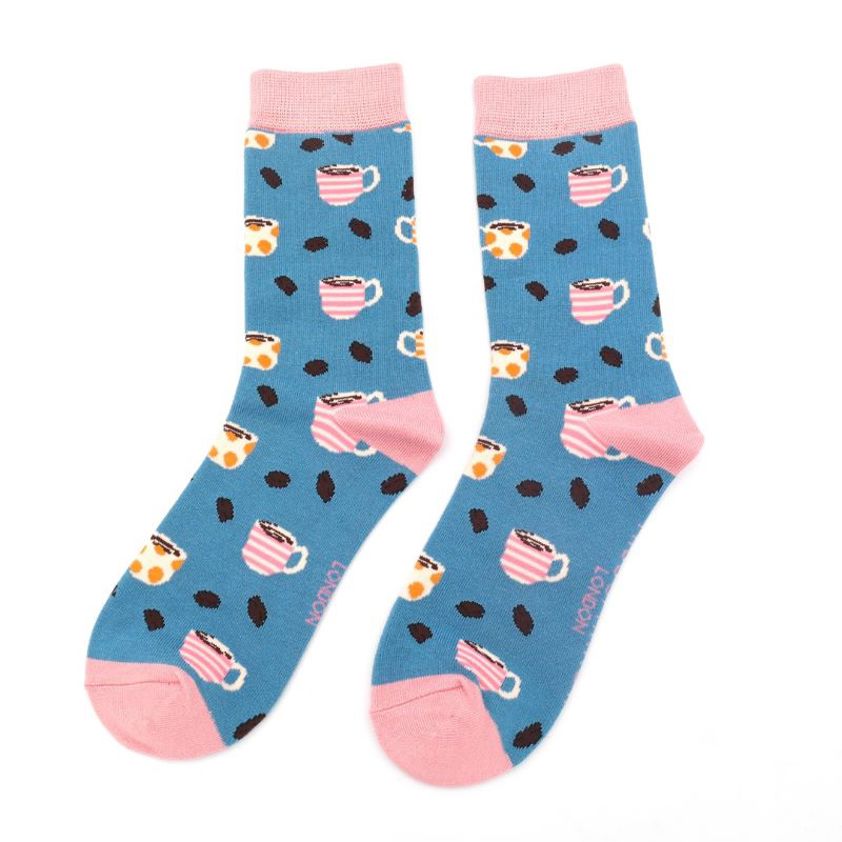 Coffee shop Socks Denim