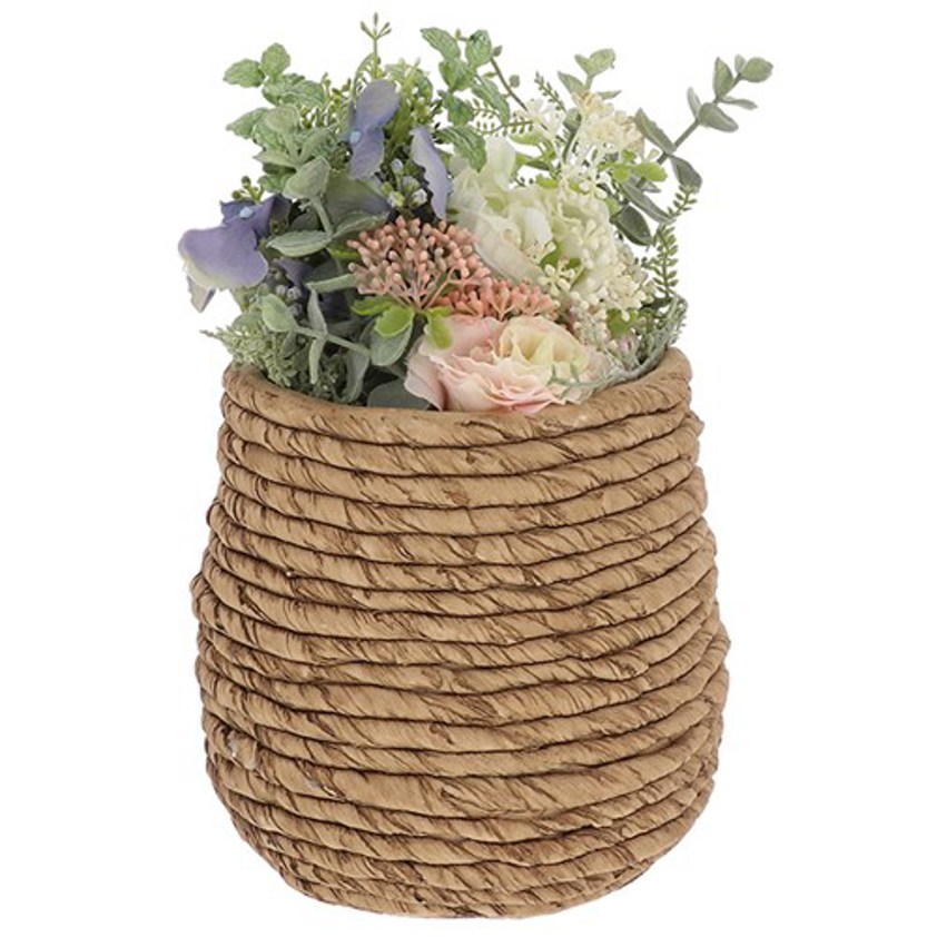Stone Weave Coiled Planter Large