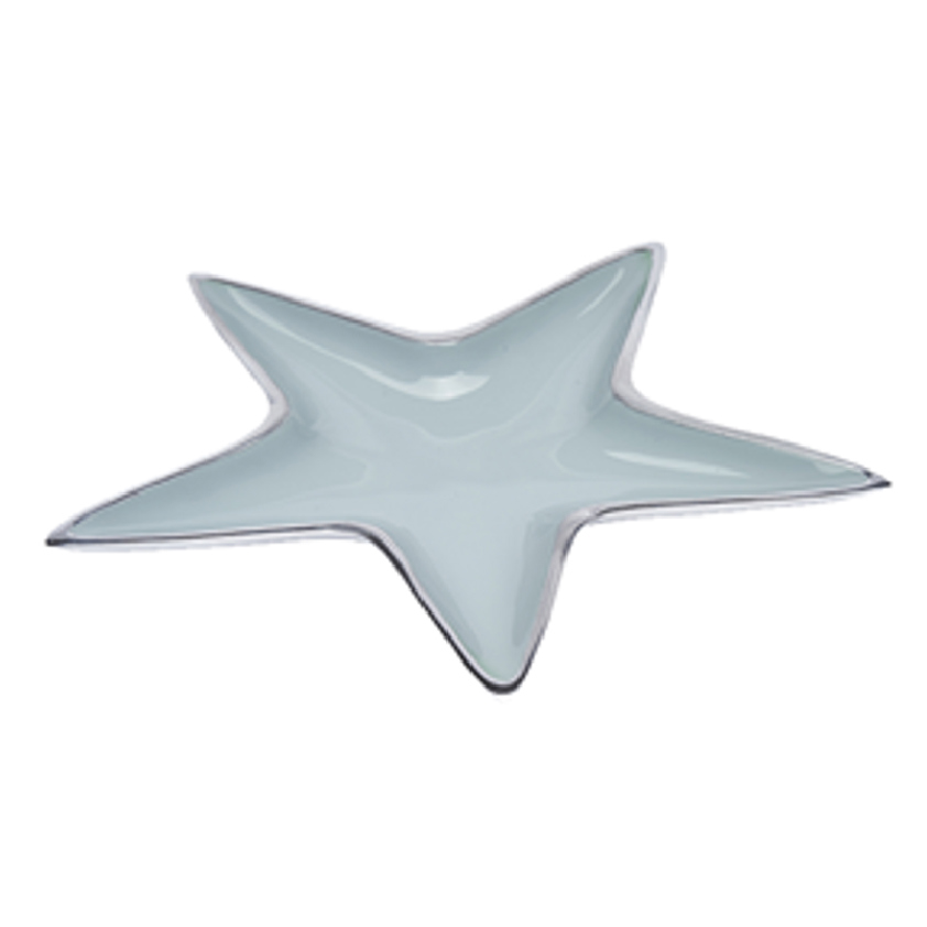 Aqua Deauville aluminium star dish