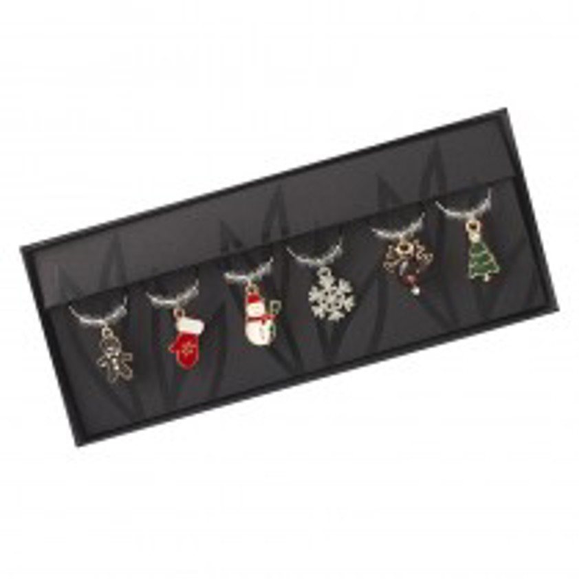 Xmas Wine Charm Set