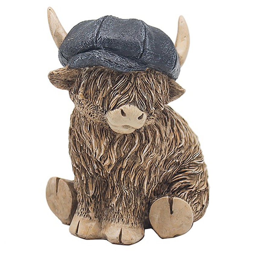 Happy Highland Cow Flat Cap