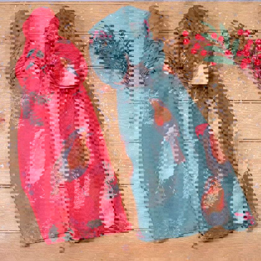 Christmas Robin Repeat Scarf