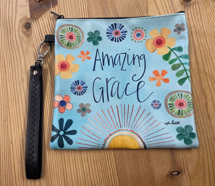 Amazing Grace Square Wristlet Bag