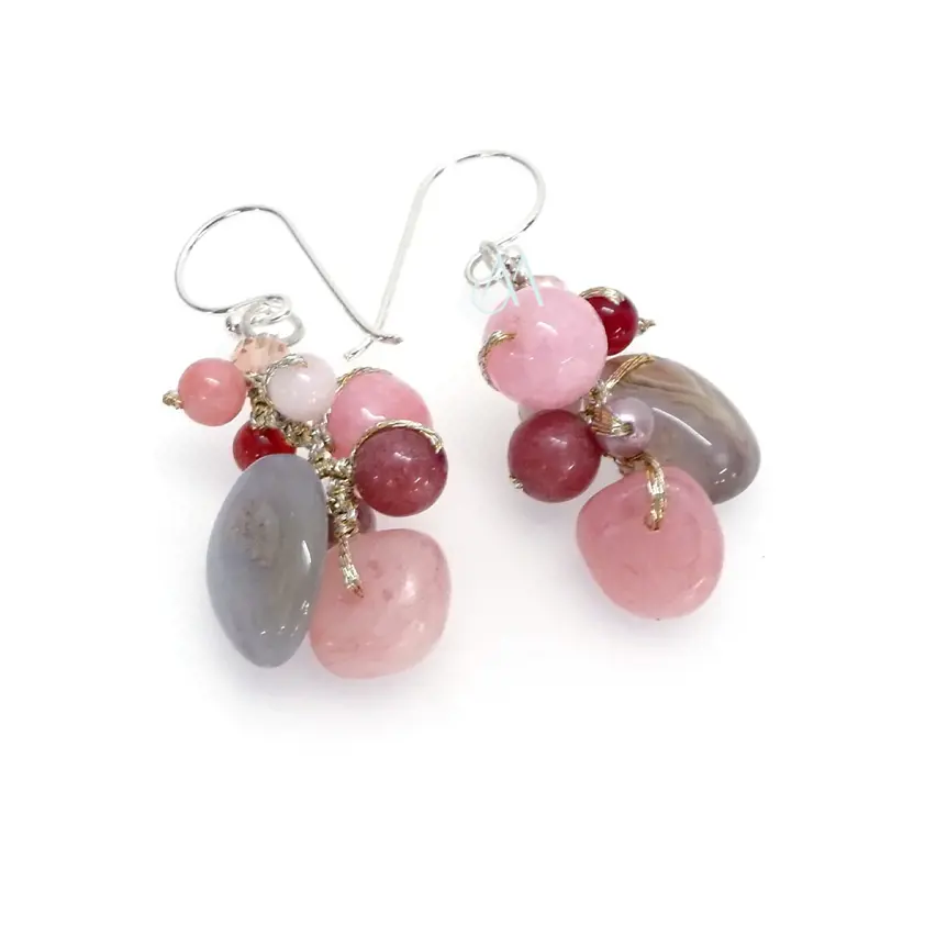Pink Lithos Earrings