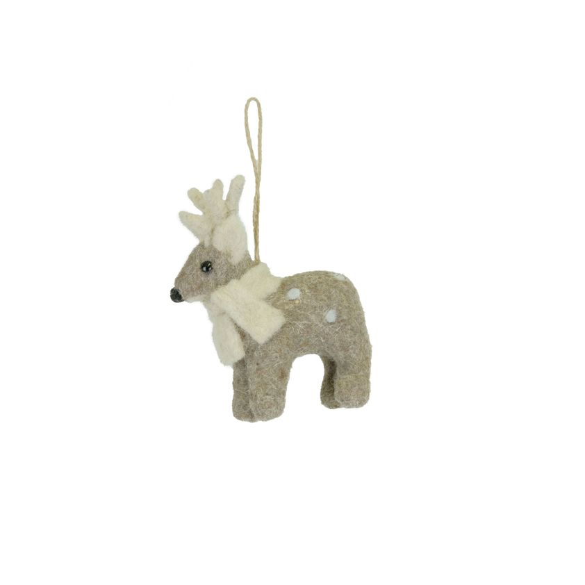 Hang. Fabric Deer 10Cm