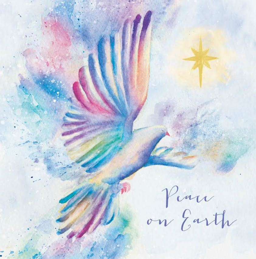 Tearfund - Watercolour Dove Cards - Pack of 10