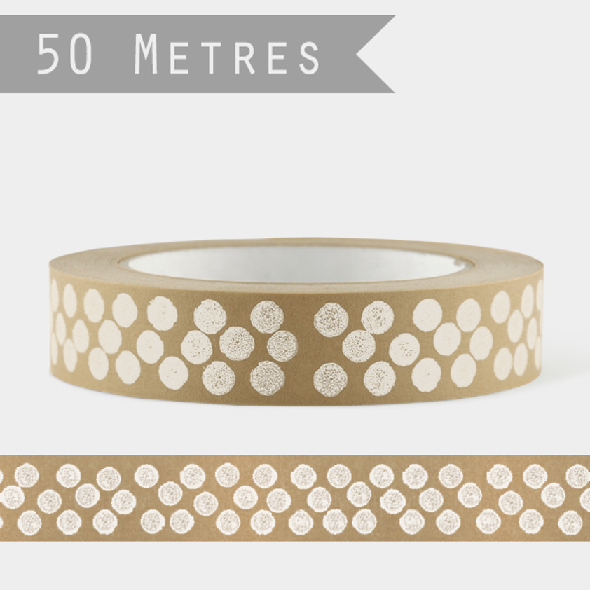 Black dots Wide brown tape