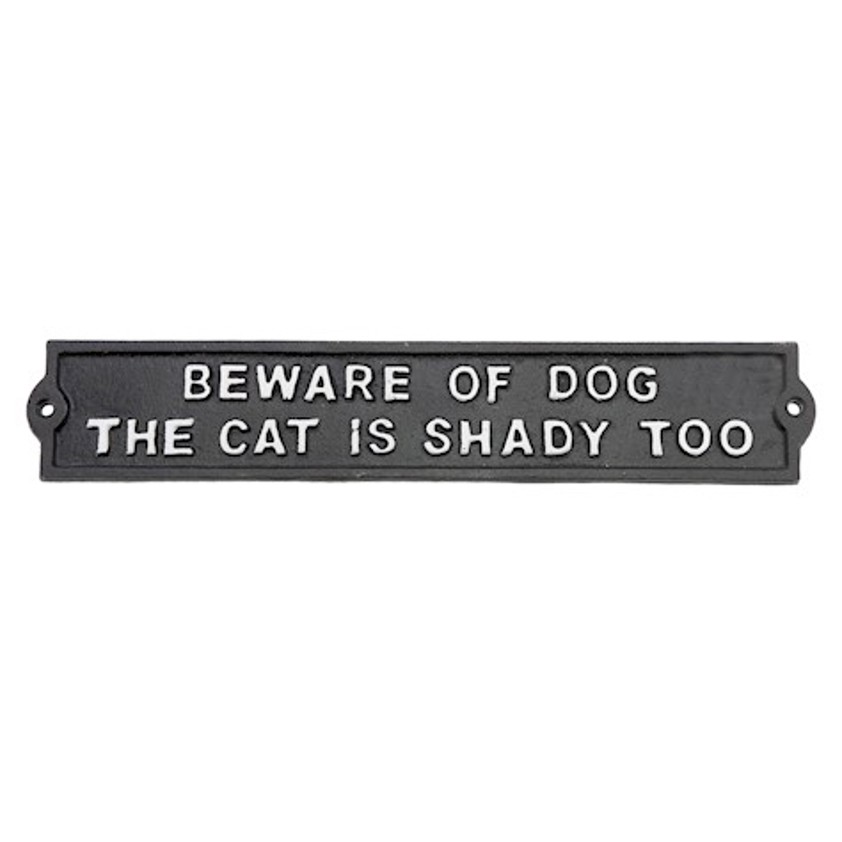 Sign - Beware Of Dog & Cat