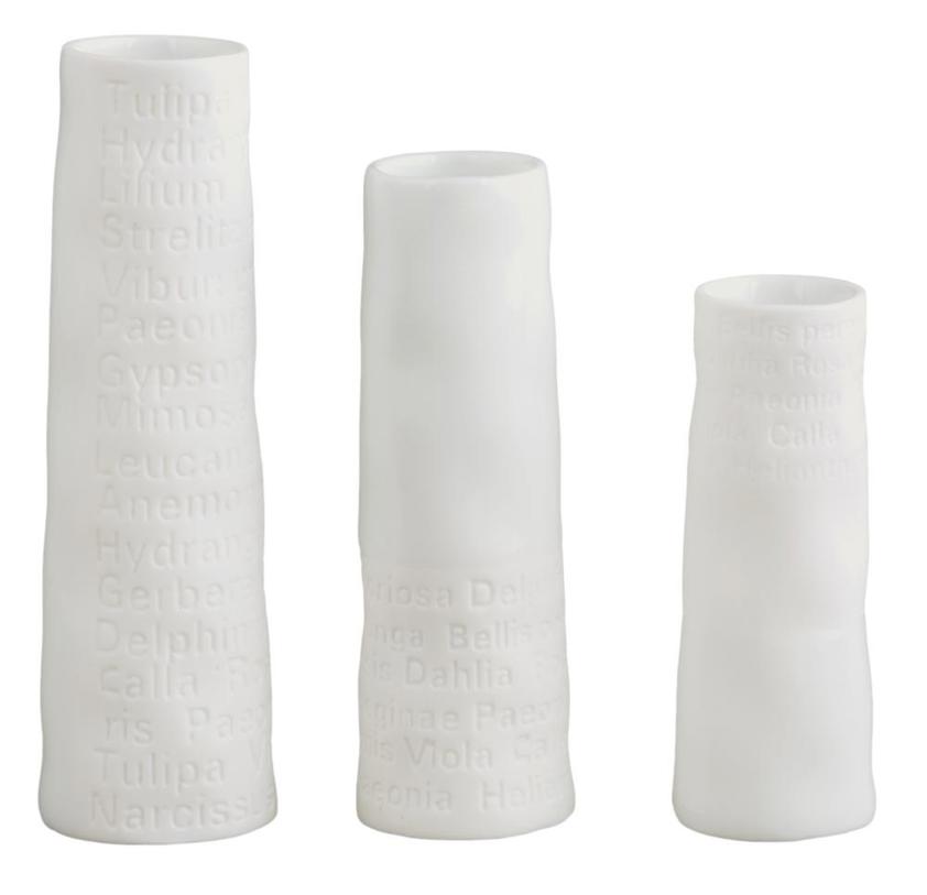 Room poetry minivases Set of 3pcs max.3x3x9.5cm