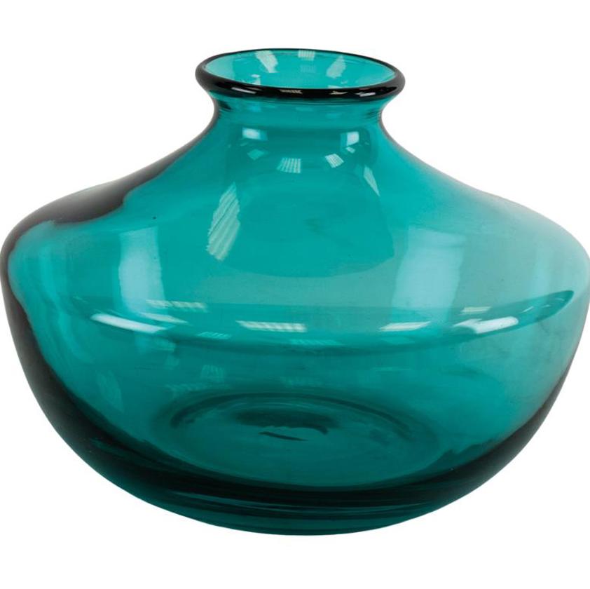 Melos Glass Vase Turquoise