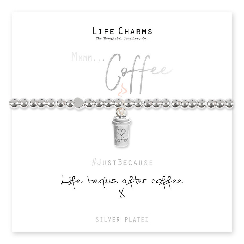 Life Begins After Coffee Bracelet