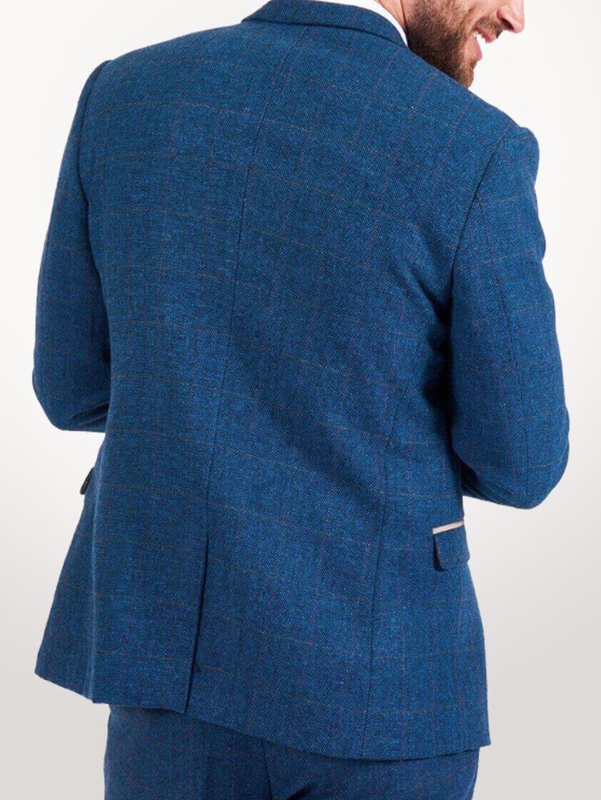 Blue Dion Tweed Check Jacket