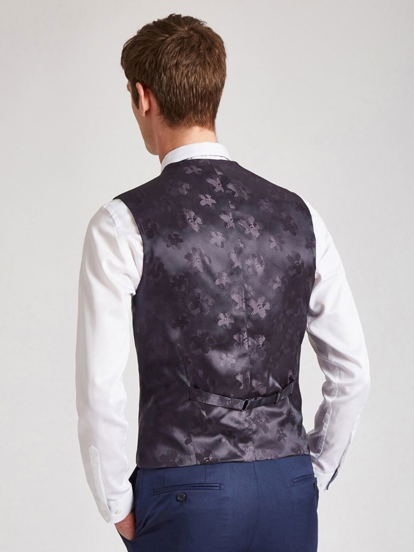 Blue Panama Slim Waistcoat