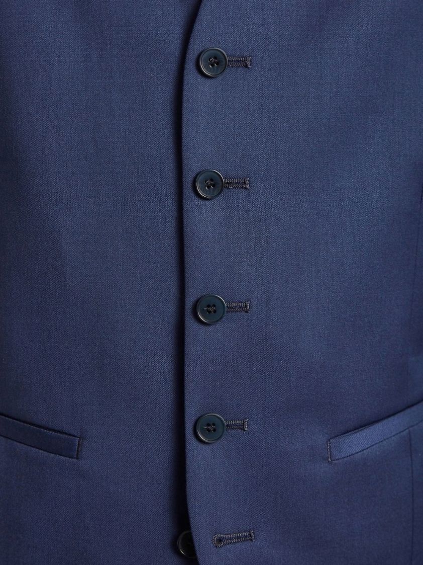 Blue Panama Slim Waistcoat