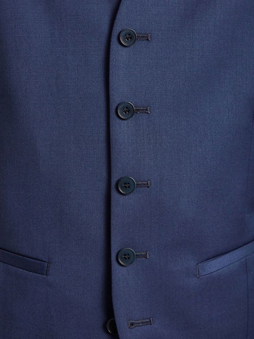 Blue Panama Three Piece Suit