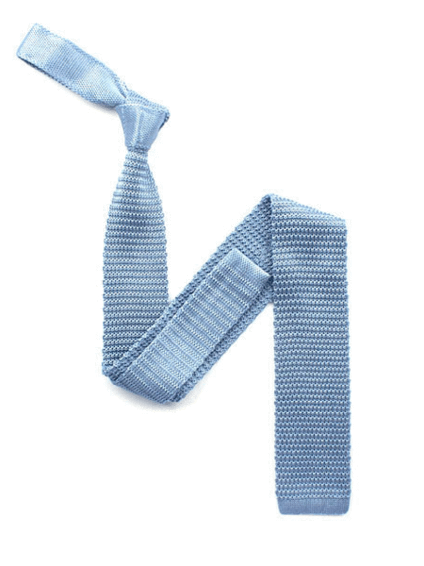 Sky Silk Knitted Tie set
