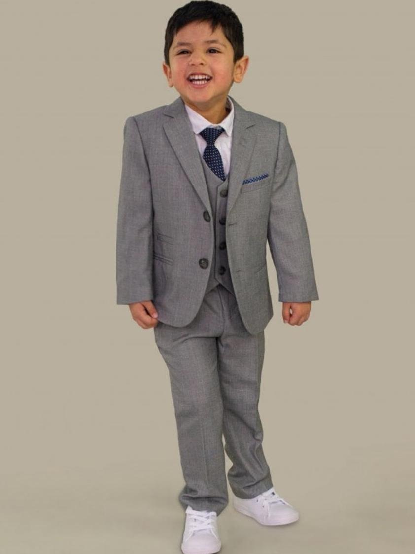 Light Grey Reegan Grey Kids Suit